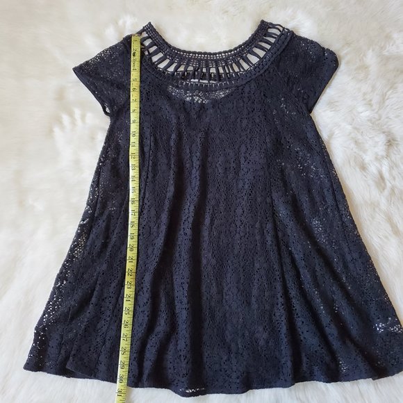 Free People RARE Holy Mountain Crochet Mini Dress Size Small EUC - Picture 16 of 16